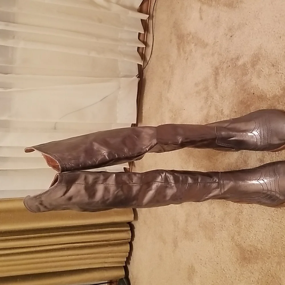 Free People Over the knee Leather boots